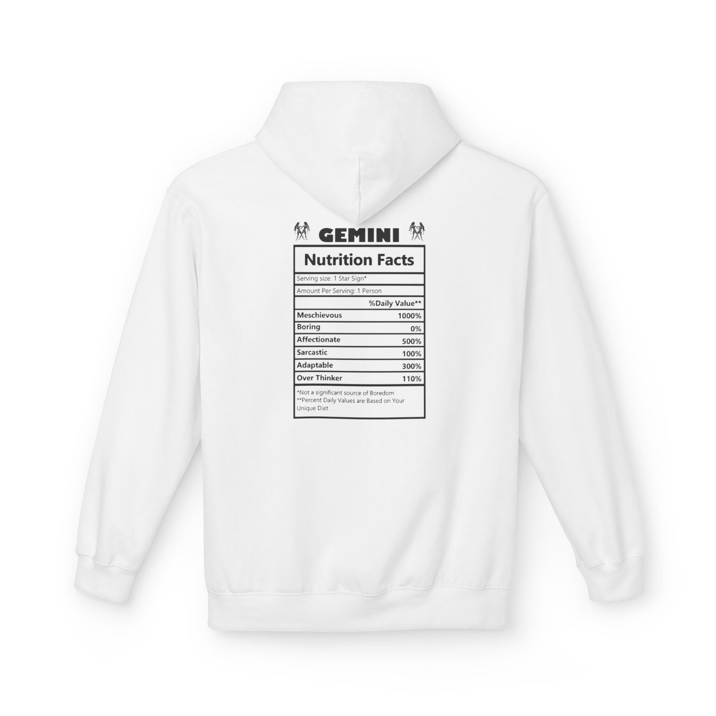 Gemini Zodiac Hoodie — Minimal Astrological Sign Sweatshirt