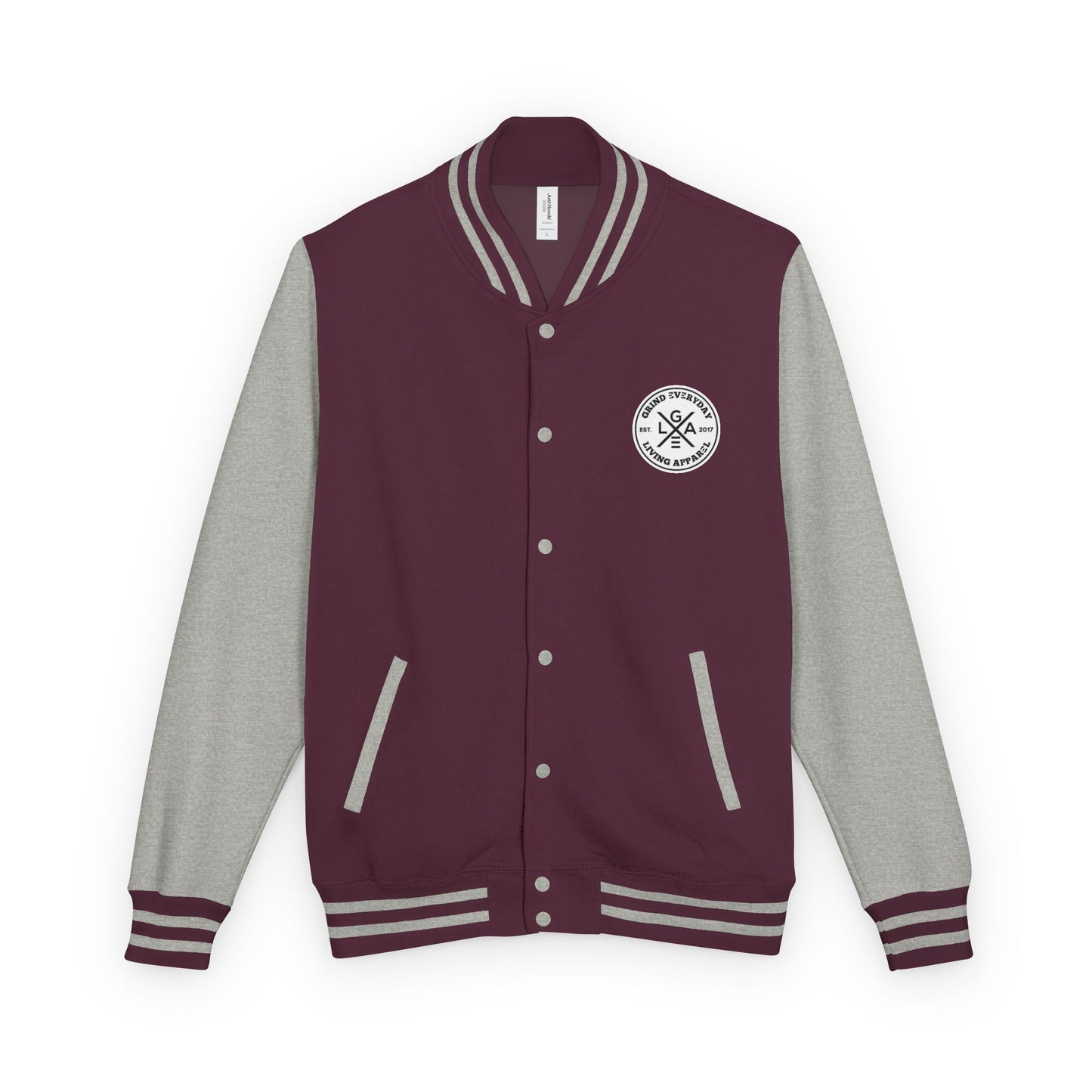 Letterman Jacket — "I Just Need Enough Money" Graphic Varsity Jacket