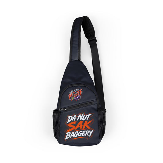 Chest Bag — 'Da Nut Sak Baggery' Graphic Sling Bag