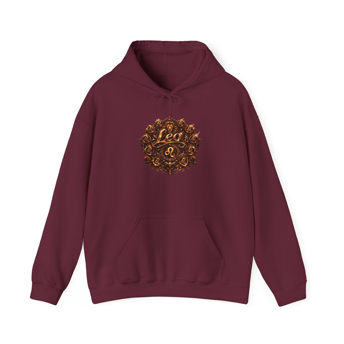 Leo Zodiac Hoodie — Colorful Leo Constellation Design, Back Text Definition