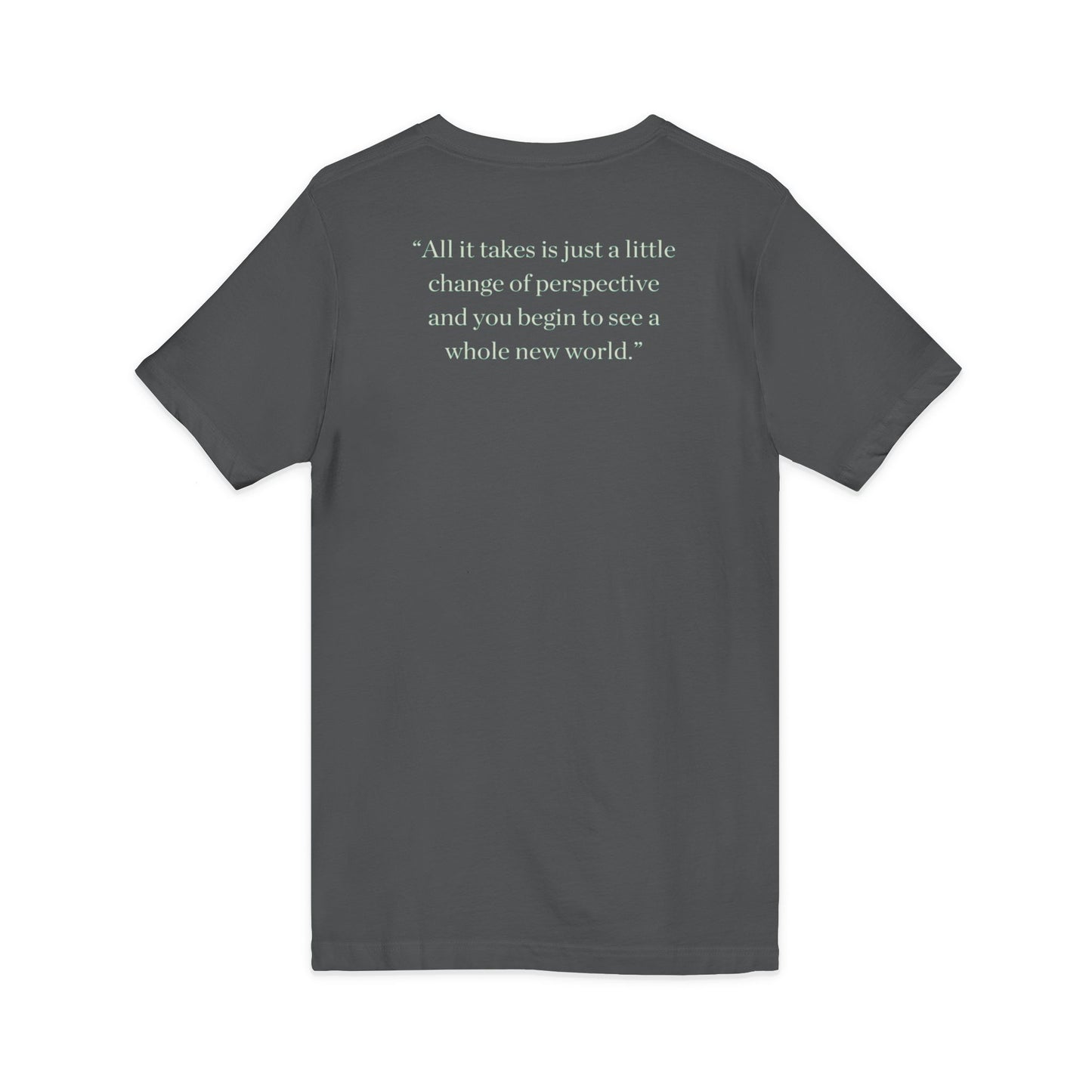 Good Vibes Only V-Neck Tee — Retro Motivational Graphic T-Shirt