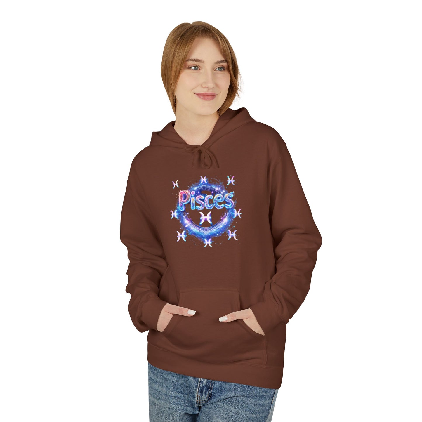 Pisces Zodiac Hoodie — 'Pisces Facts' Astrological Graphic Pullover