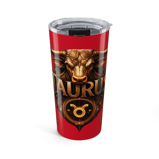 Taurus 20oz Stainless Steel Tumbler — Zodiac Bull Travel Cup