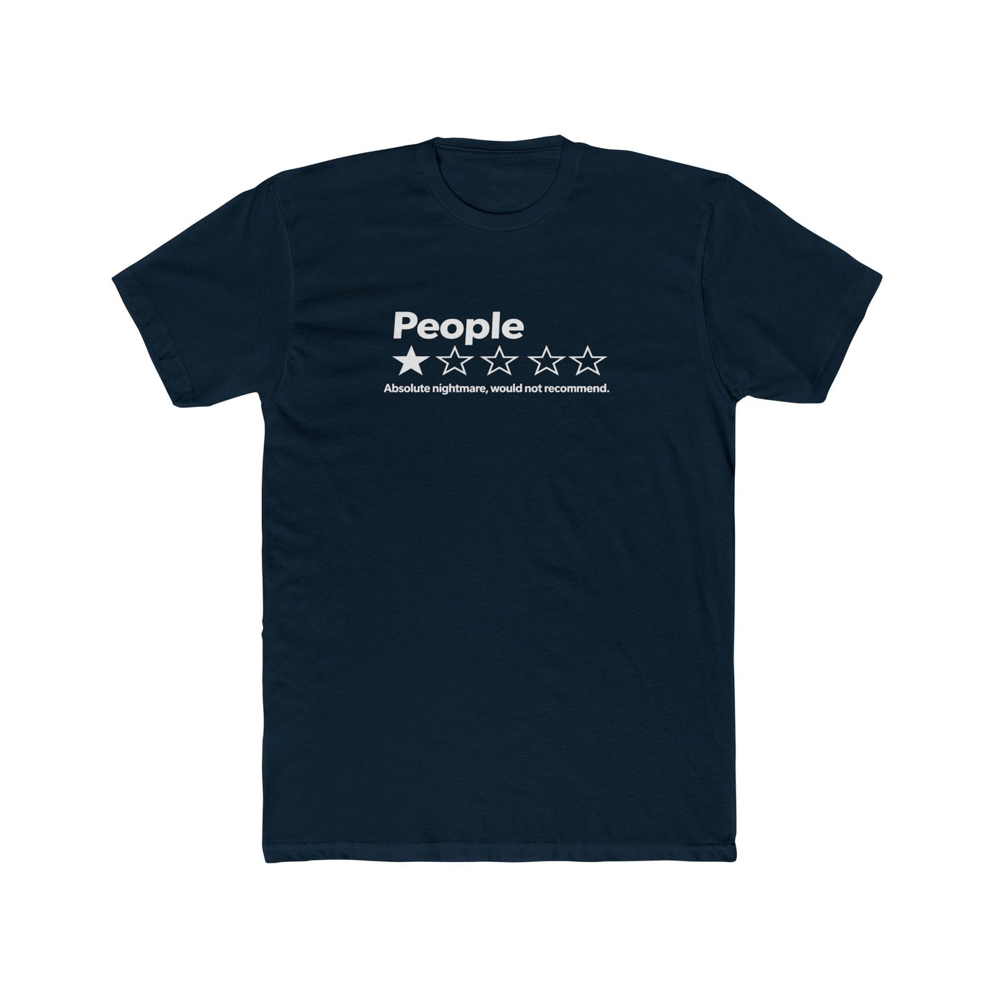 People 2-Star Rating T-Shirt — Funny Sarcastic Review Tee
