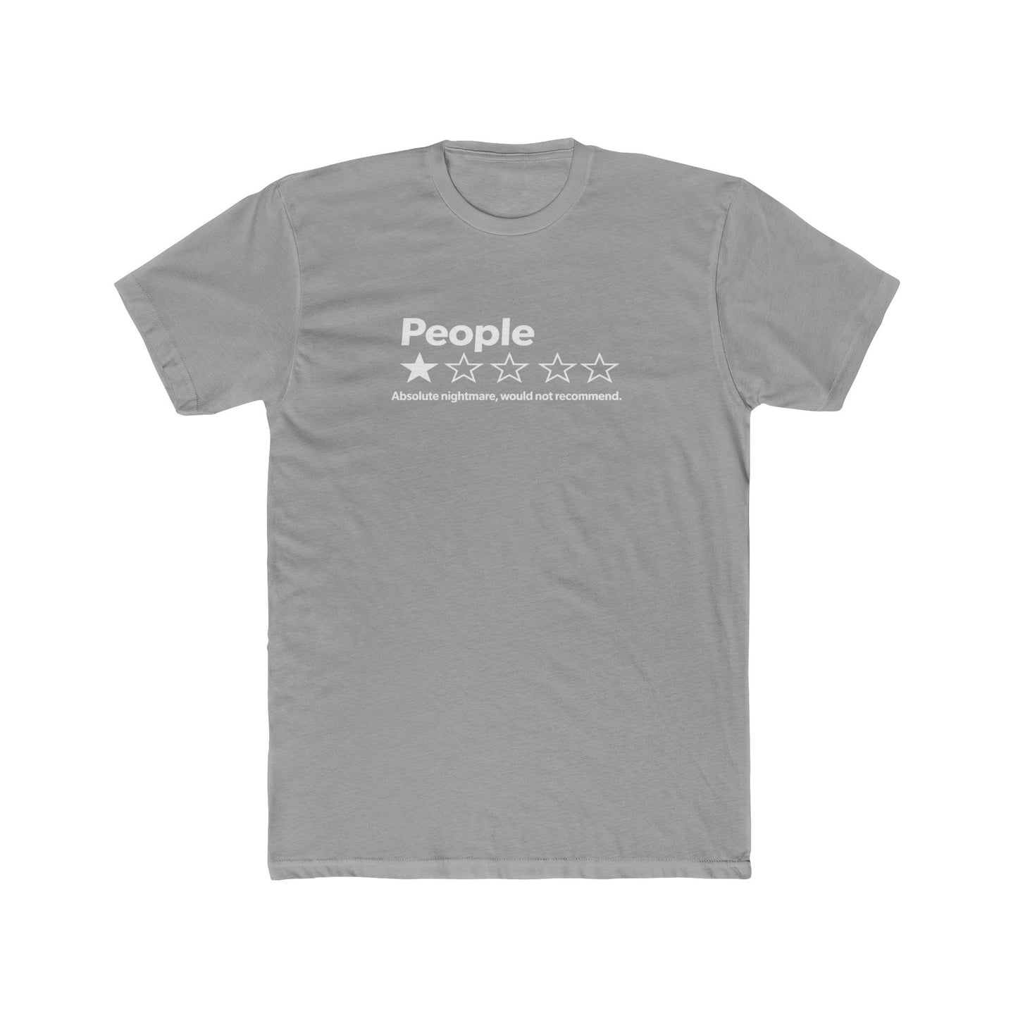 People 2-Star Rating T-Shirt — Funny Sarcastic Review Tee