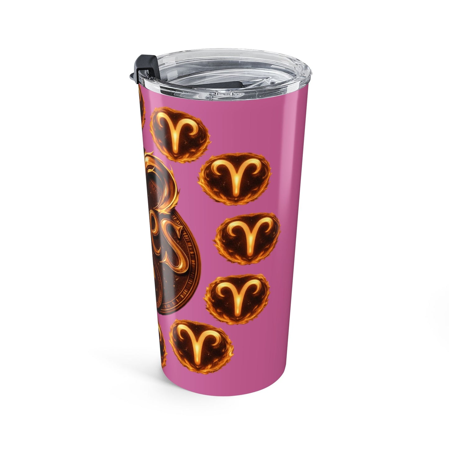 Aries 20oz Zodiac Tumbler — Pink Astrological Travel Cup