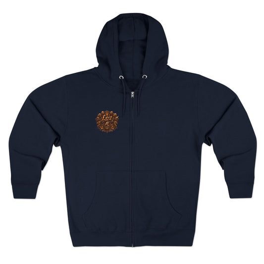 Leo Zodiac Zip Hoodie — Leo Constellation Graphic Zip-Up
