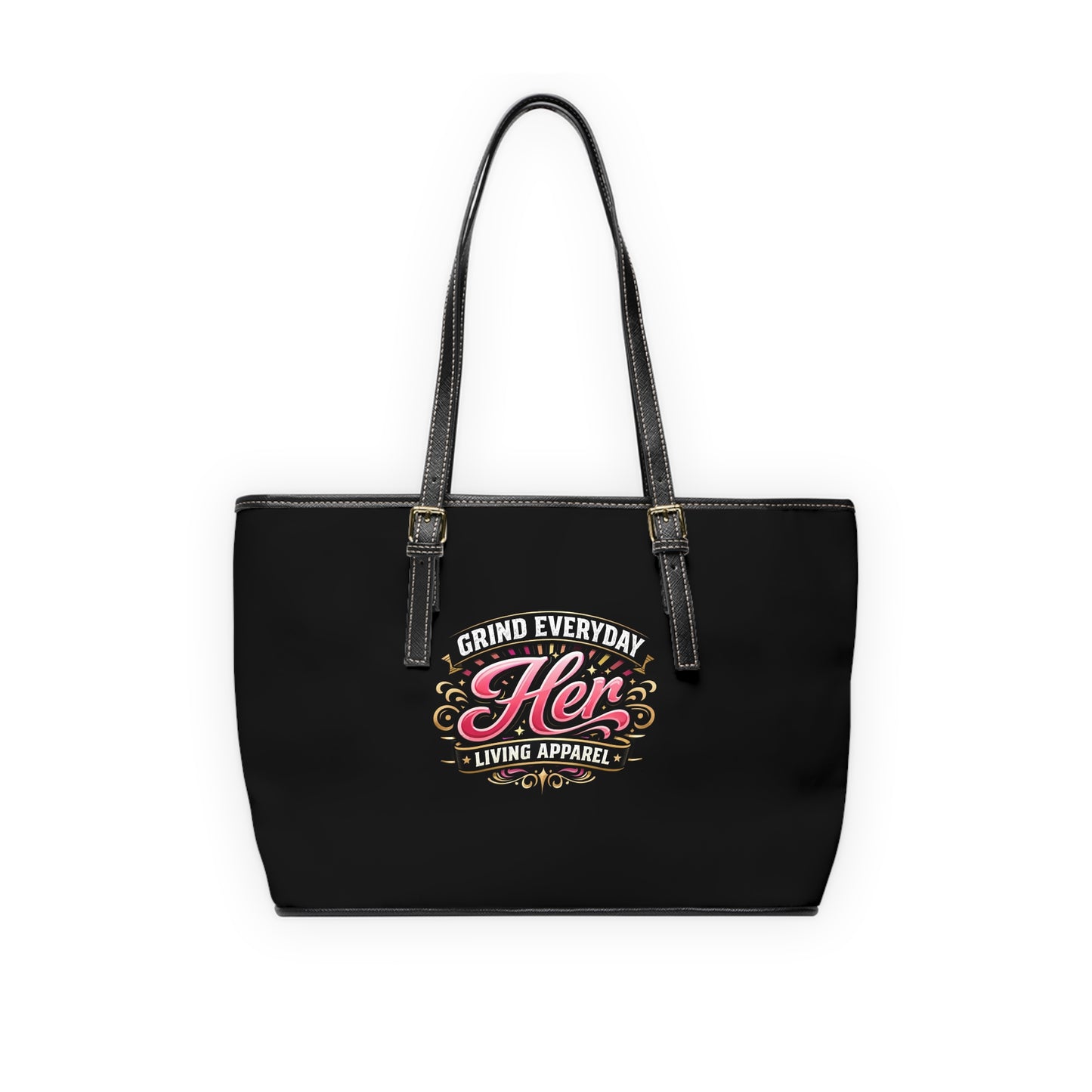 Her Grind Everyday PU Shoulder Bag — Motivational Tote for Women