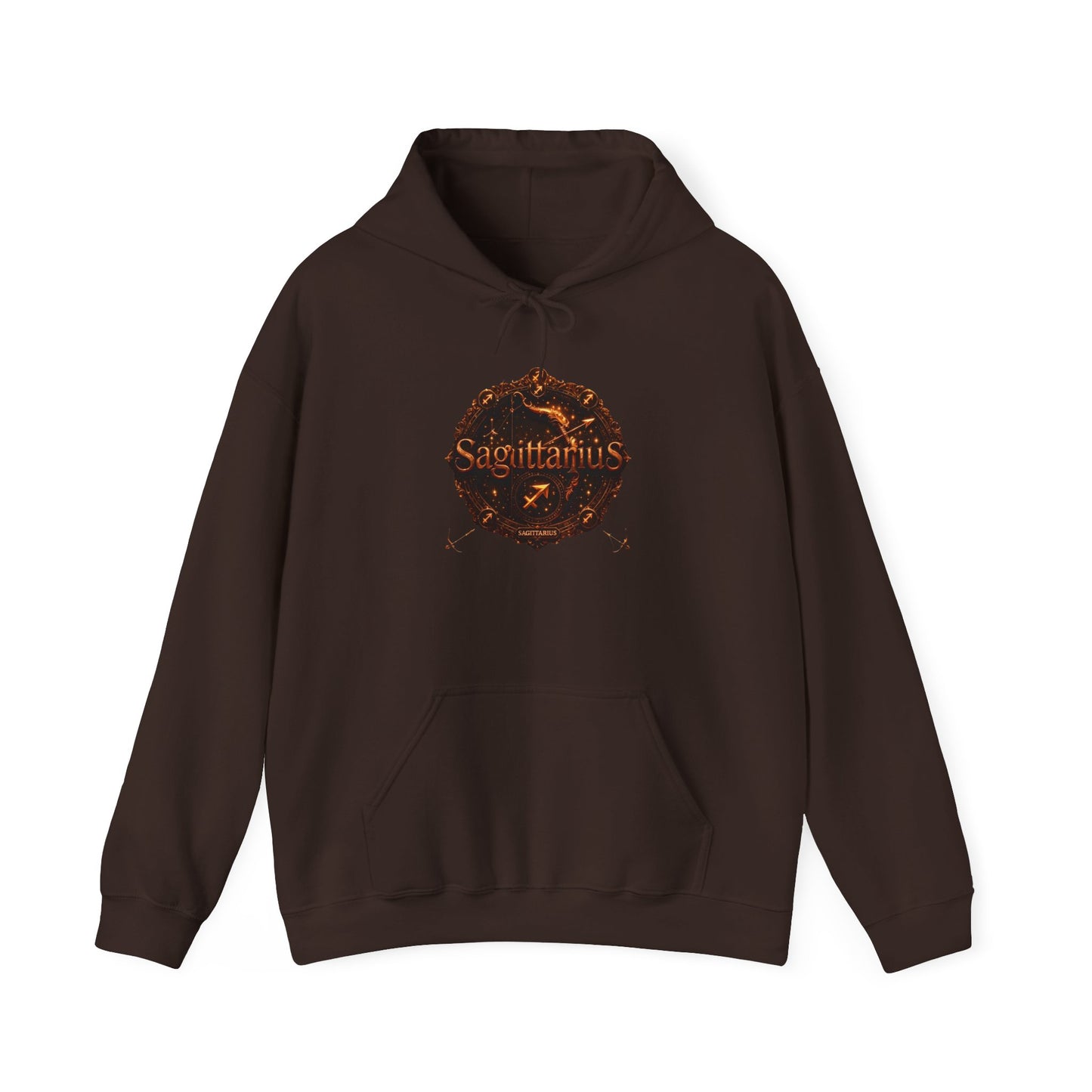 Sagittarius Zodiac Hoodie – Astrology Archer Graphic Sweatshirt with 'Top 10 Traits of Sagittarius' Back Print