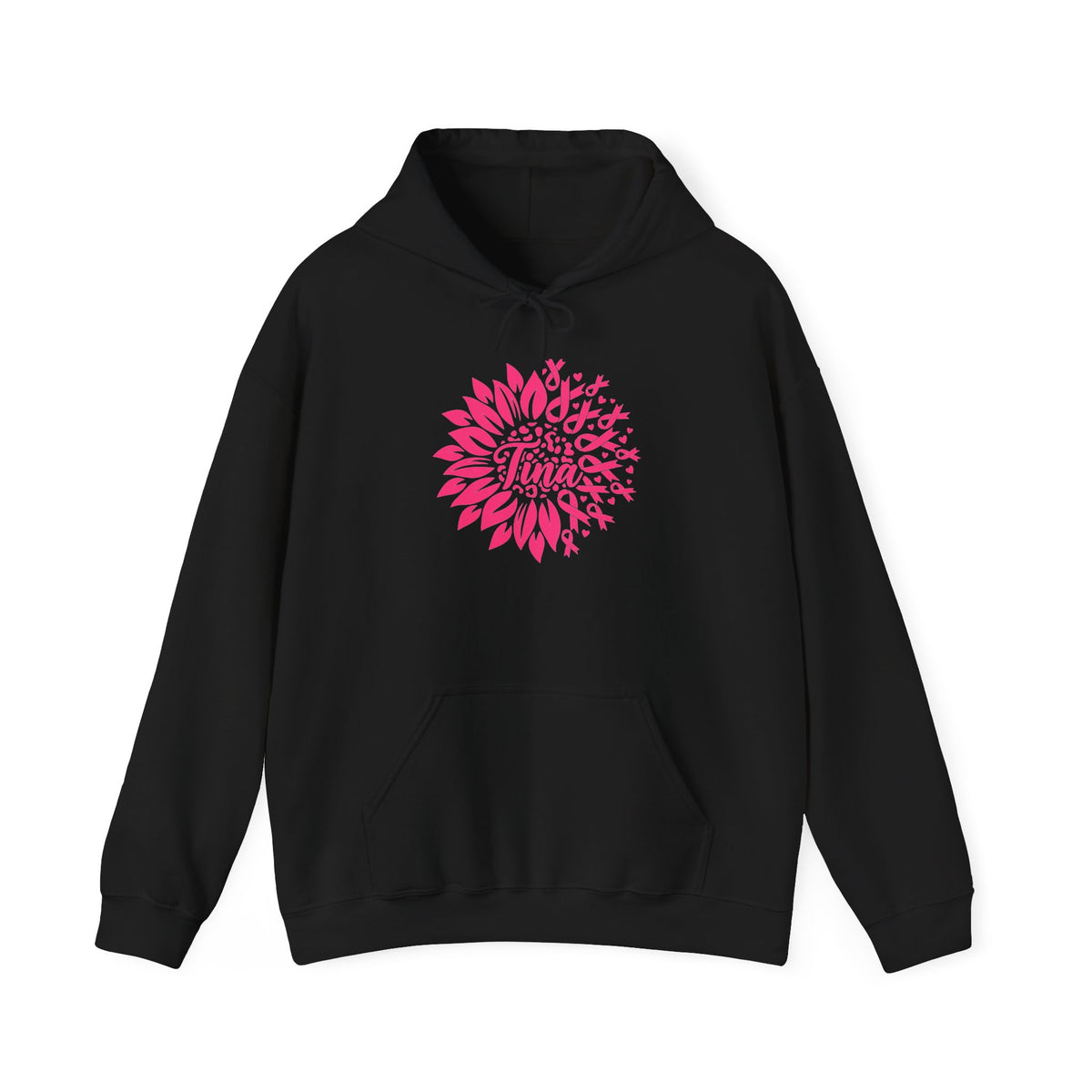 Pink Floral 'Tina' Hoodie —  I Kicked Cancers Ass Cozy Sweatshirt