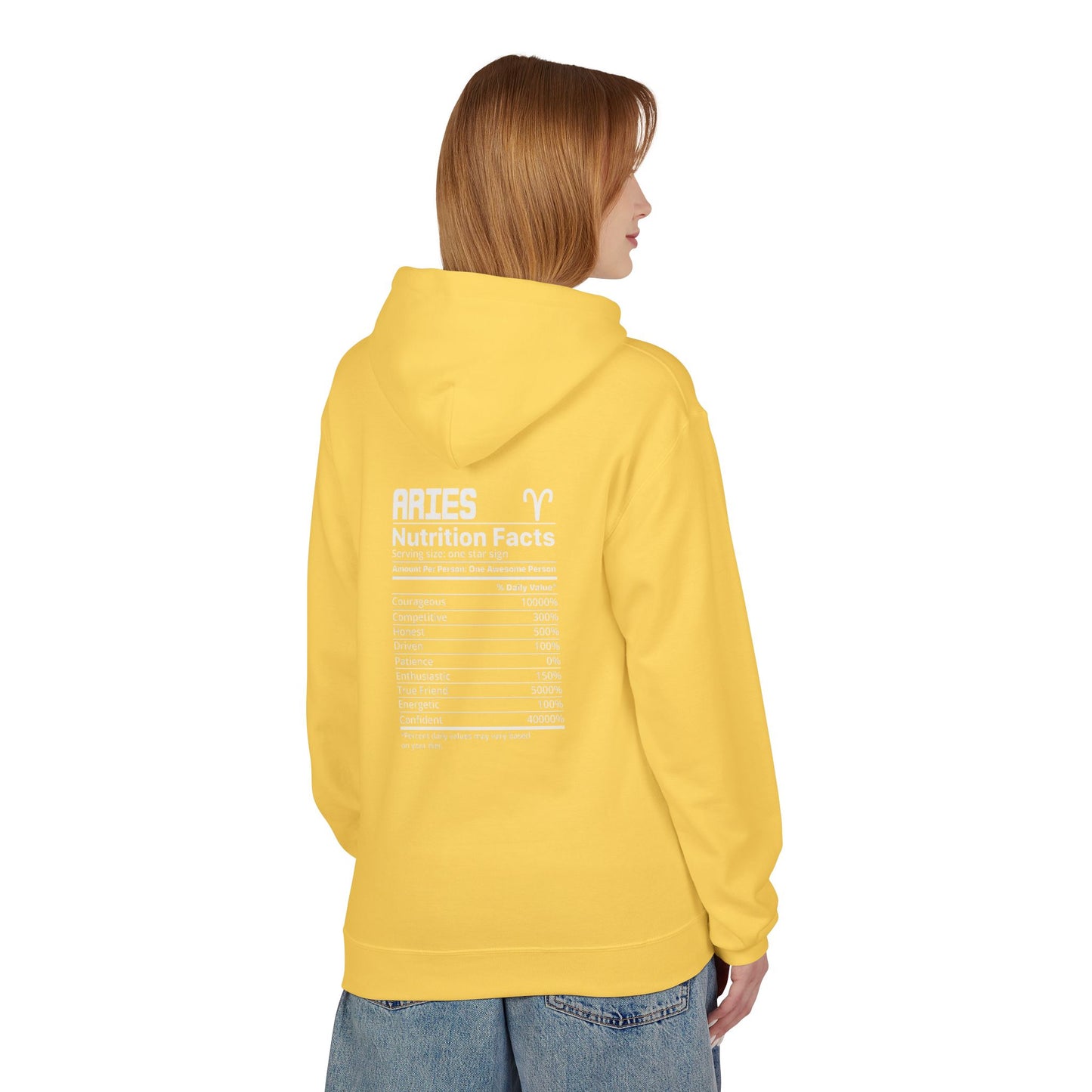 Aries Astrological Hoodie — Vintage Puck Circle Design