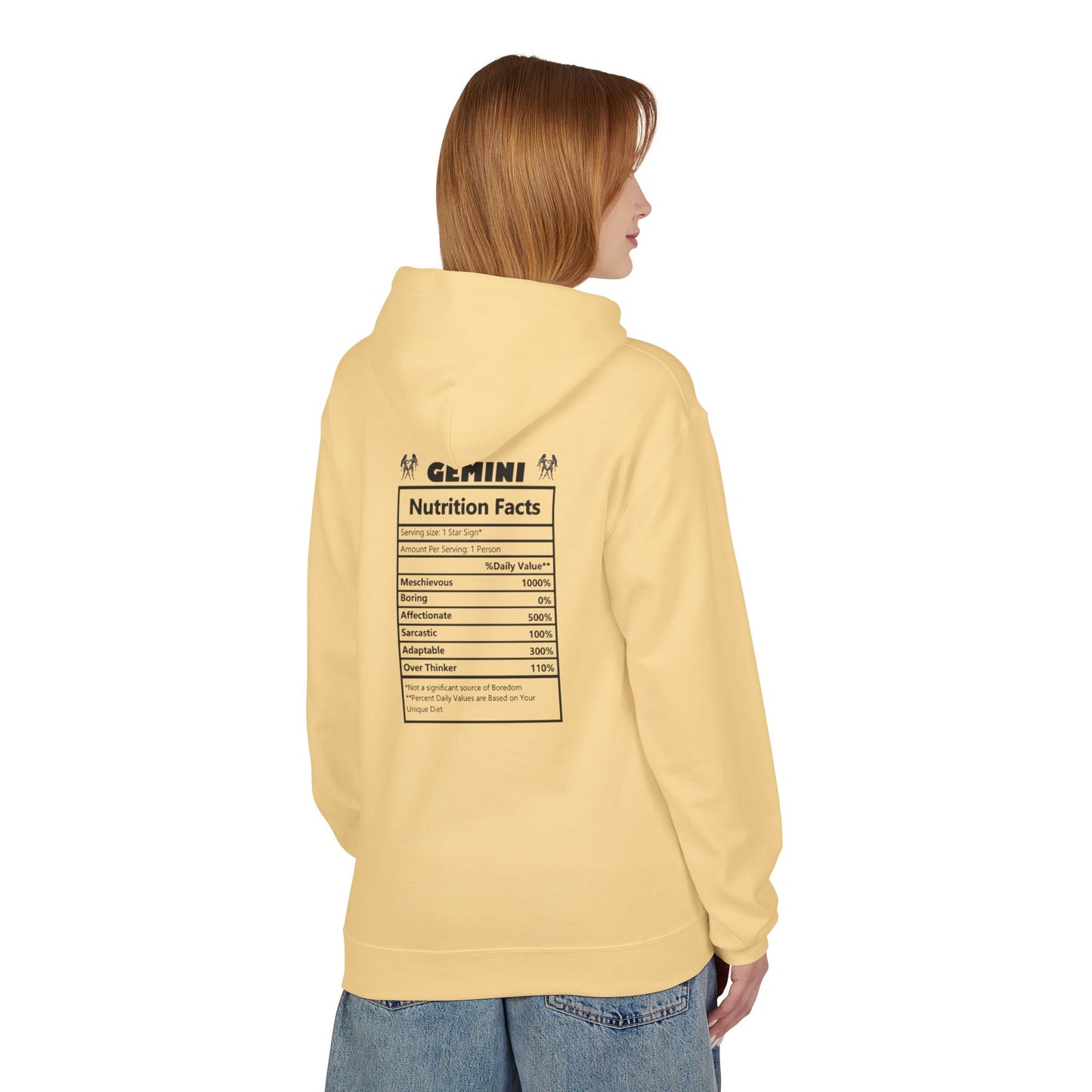 Gemini Zodiac Hoodie — Minimal Astrological Sign Sweatshirt