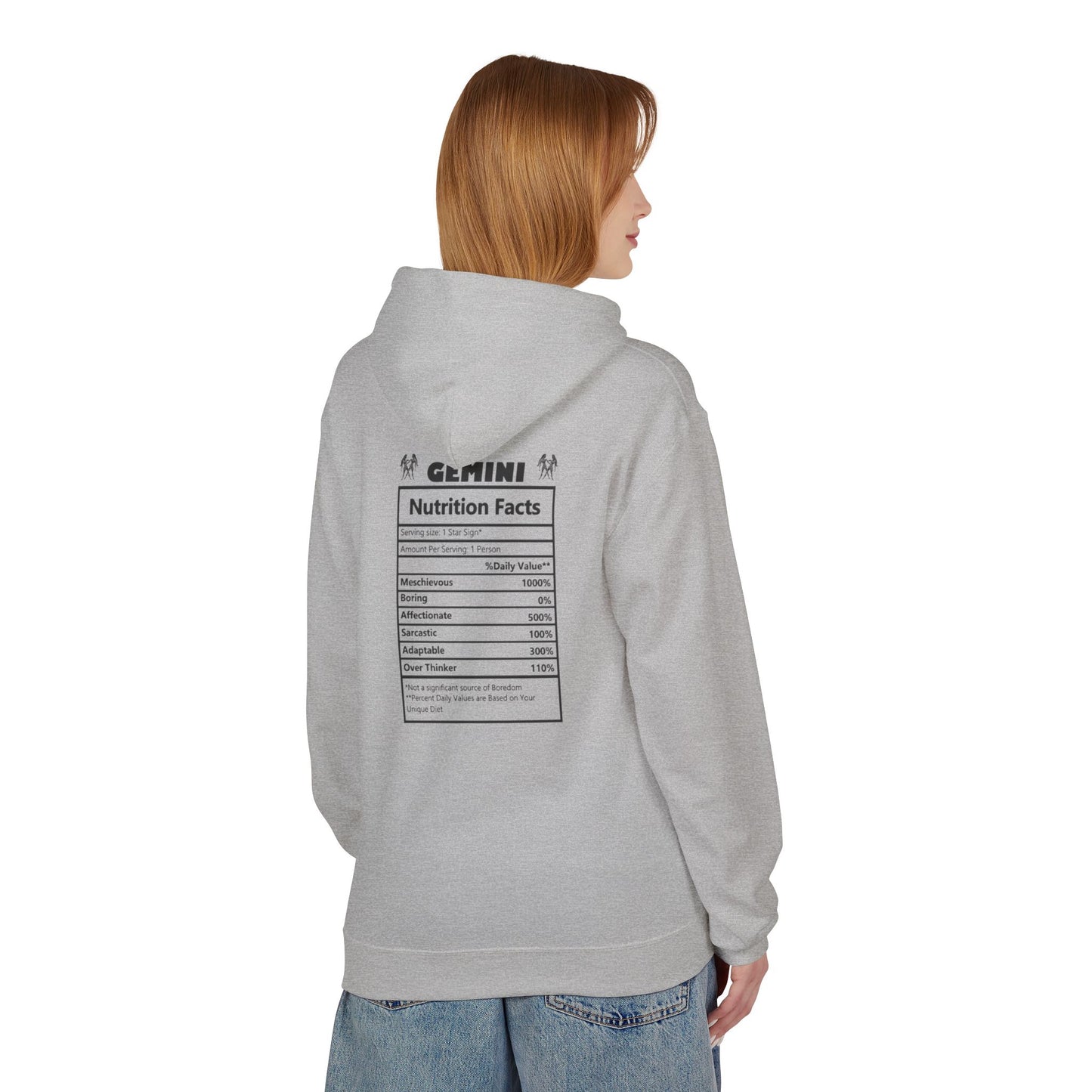 Gemini Zodiac Hoodie — Minimal Astrological Sign Sweatshirt