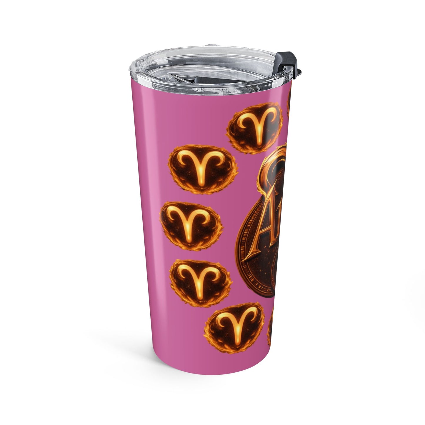 Aries 20oz Zodiac Tumbler — Pink Astrological Travel Cup