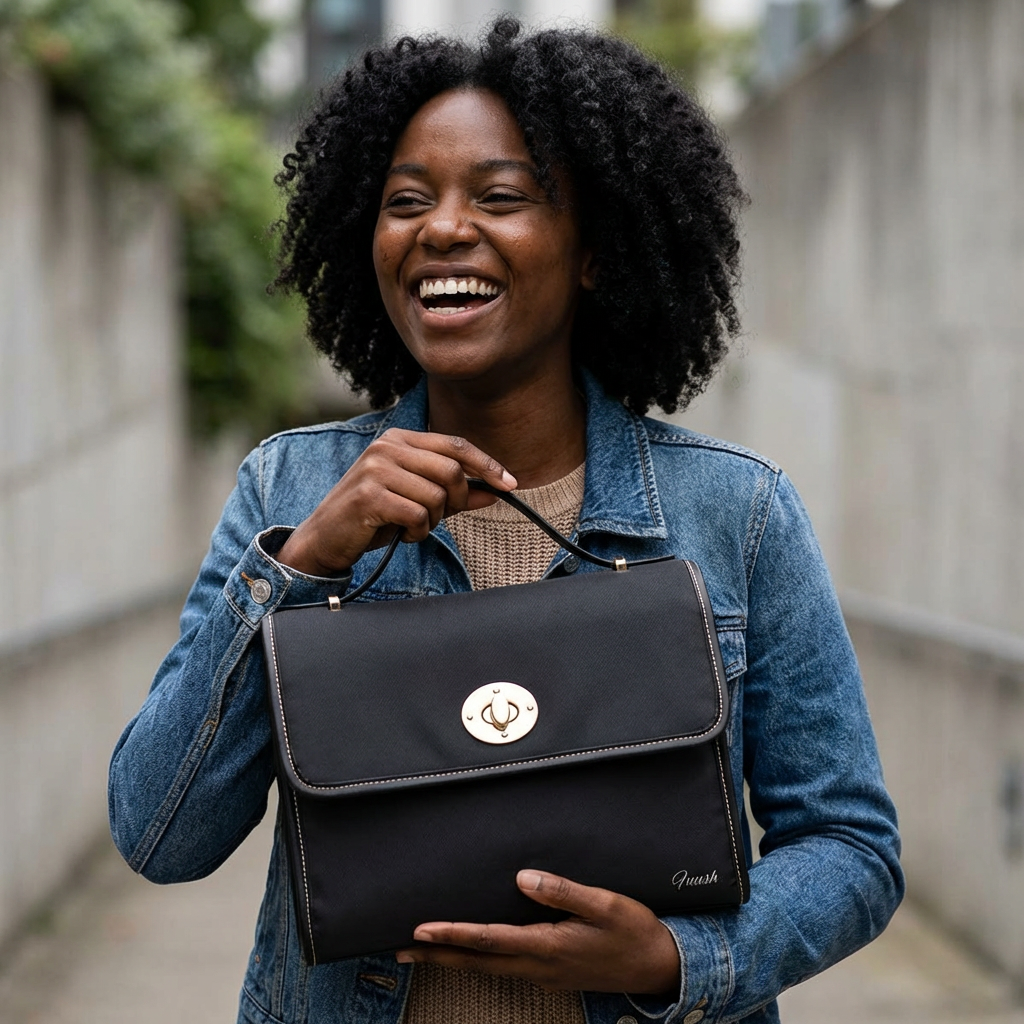 Canvas Bag — 'Grind Everyday Her' Waterproof Satchel for Hustling Women