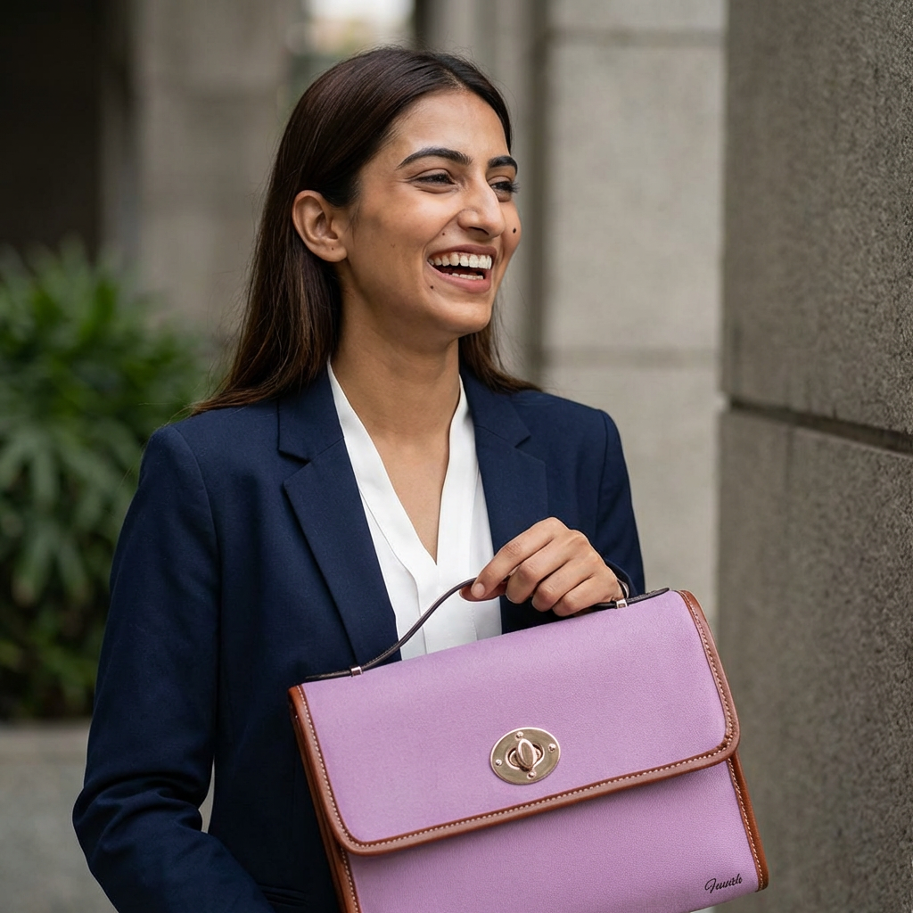 Purse Bag — 'Grind Everyday Her' Pink Logo Satchel
