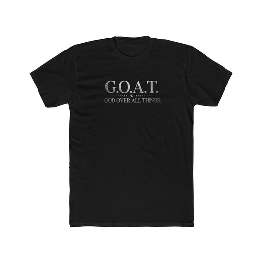 G.O.A.T. Tee — "God Over All Things" Christian Graphic T-Shirt