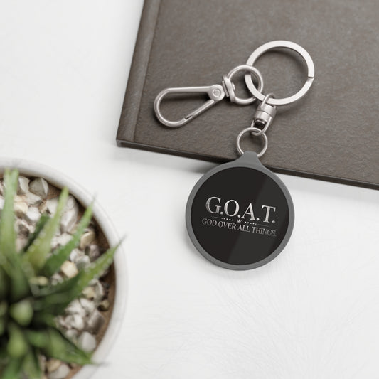 G.O.A.T. “God Over All Things” Keyring Tag