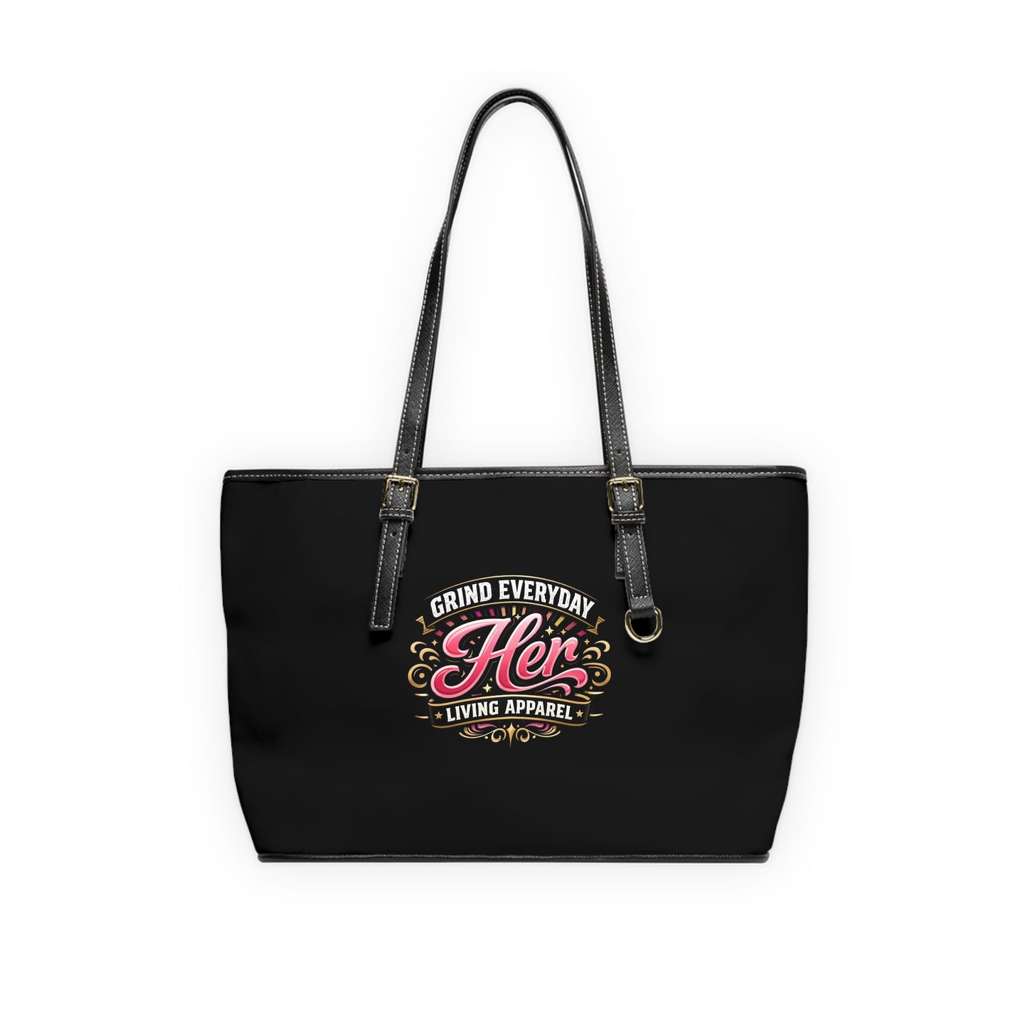 Her Grind Everyday PU Shoulder Bag — Motivational Tote for Women