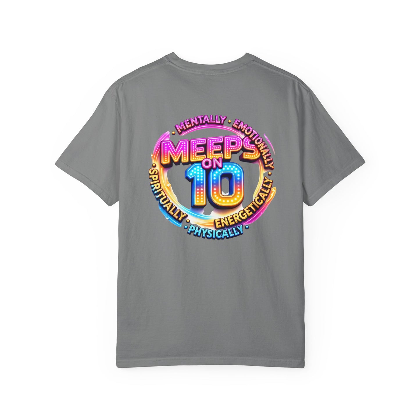 Live Love Laugh Graphic T-Shirt — Colorful Retro Marquee Design
