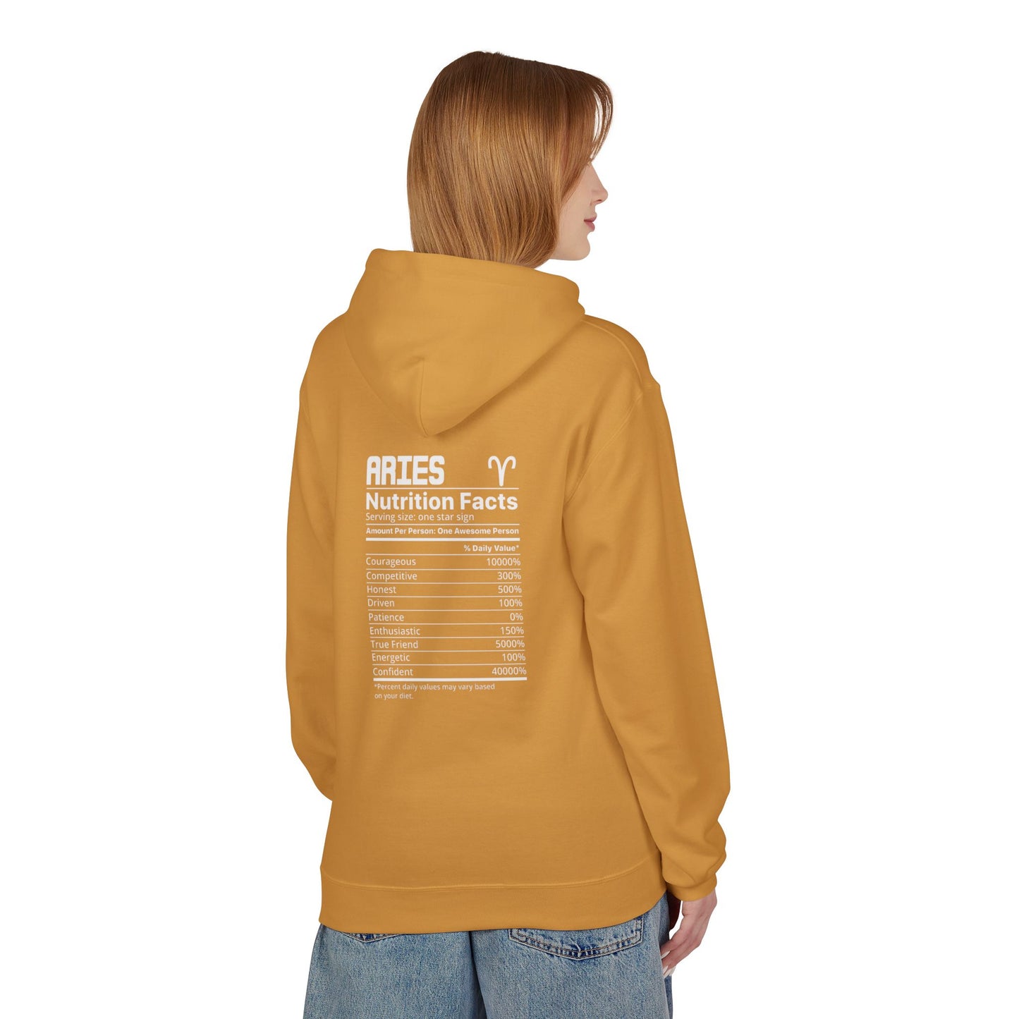 Aries Astrological Hoodie — Vintage Puck Circle Design