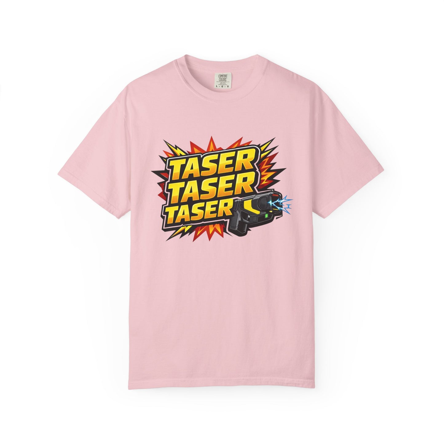 Taser Graphic T-Shirt — Retro Safety Device Design