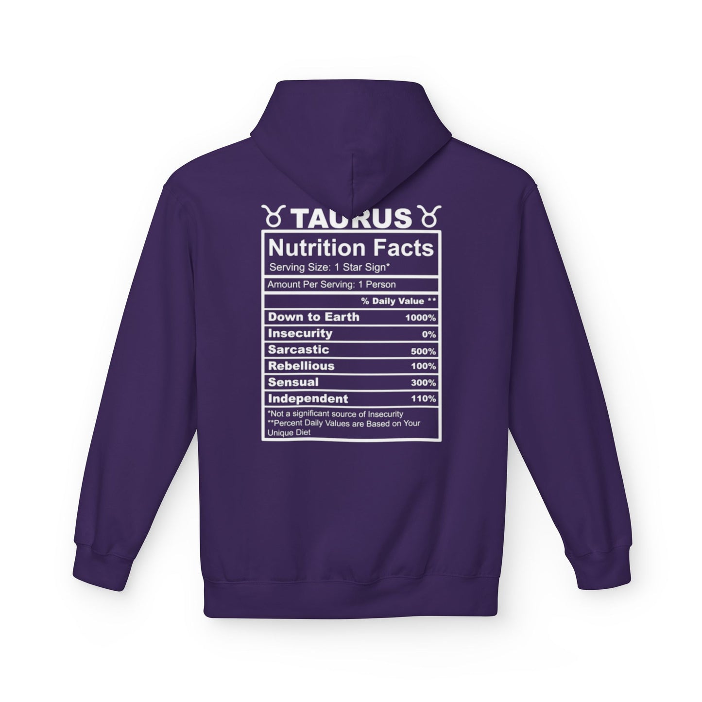Taurus Zodiac Hoodie — Bull Emblem & Traits Graphic Sweatshirt