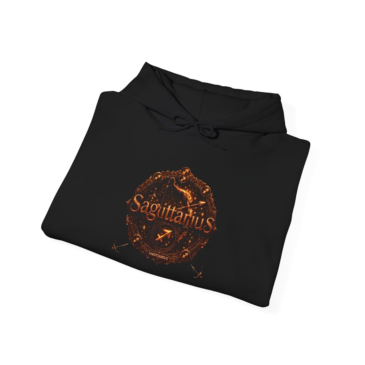 Sagittarius Zodiac Hoodie – Astrology Archer Graphic Sweatshirt with 'Top 10 Traits of Sagittarius' Back Print