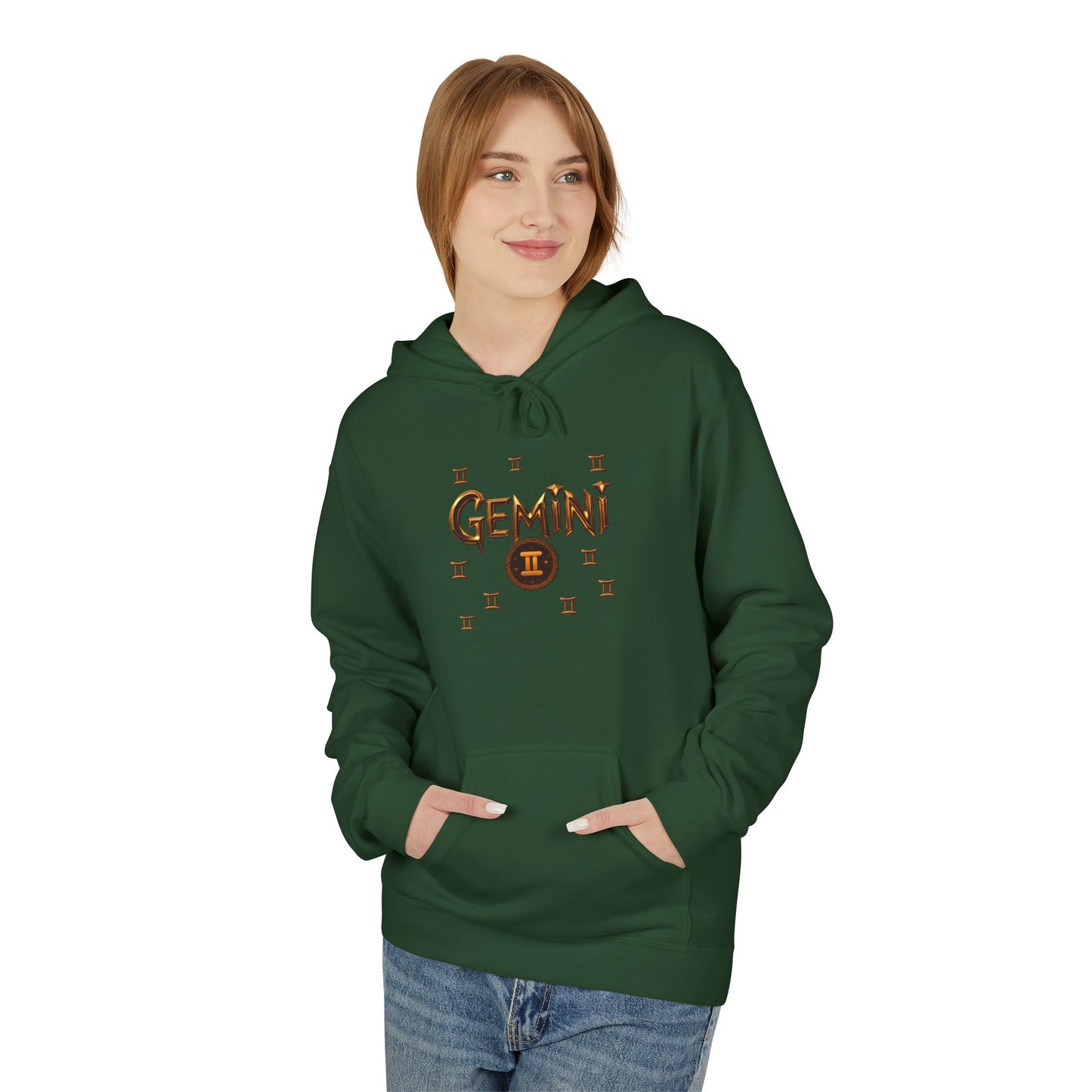 Gemini Zodiac Hoodie — Minimal Astrological Sign Sweatshirt