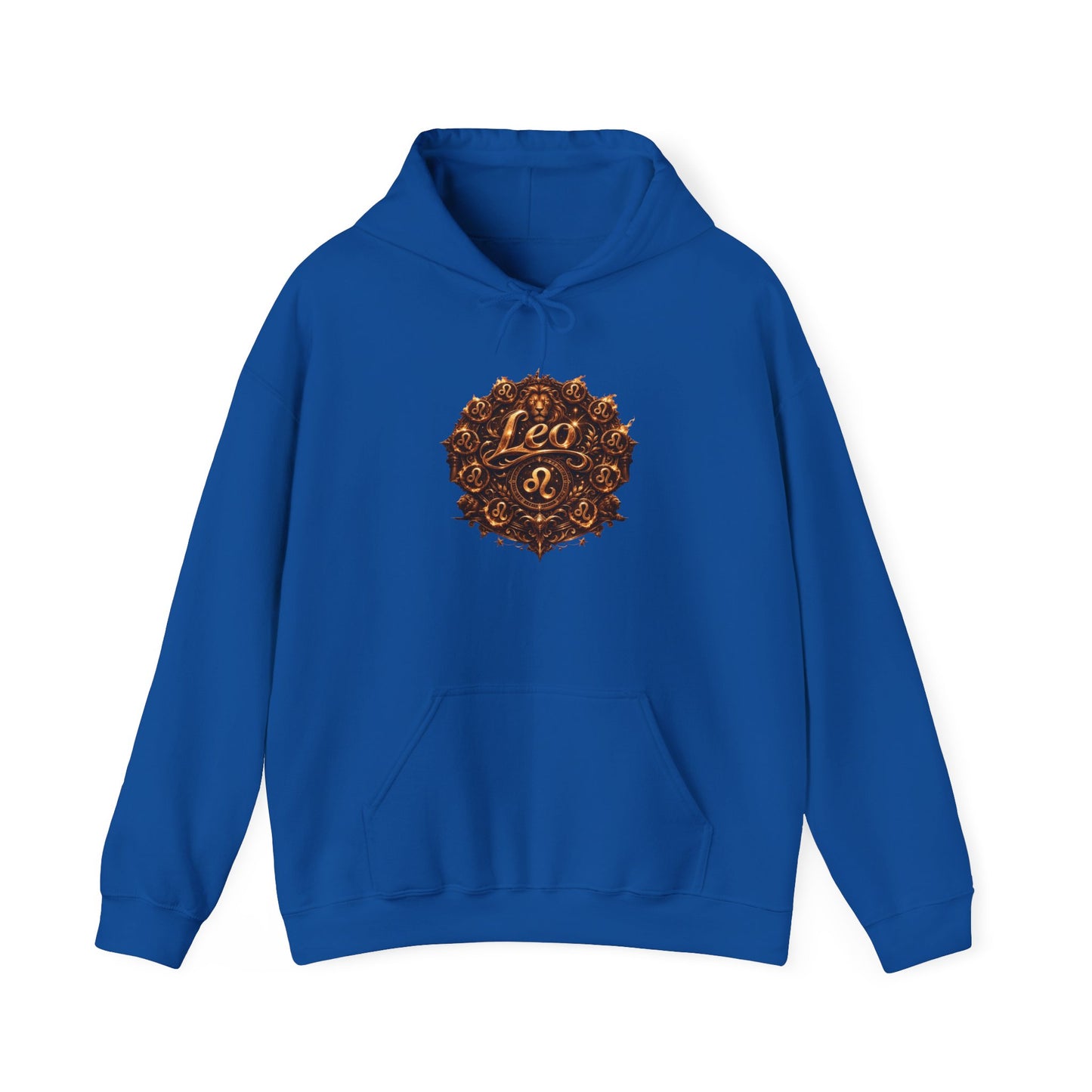 Leo Zodiac Hoodie — Colorful Leo Constellation Design, Back Text Definition