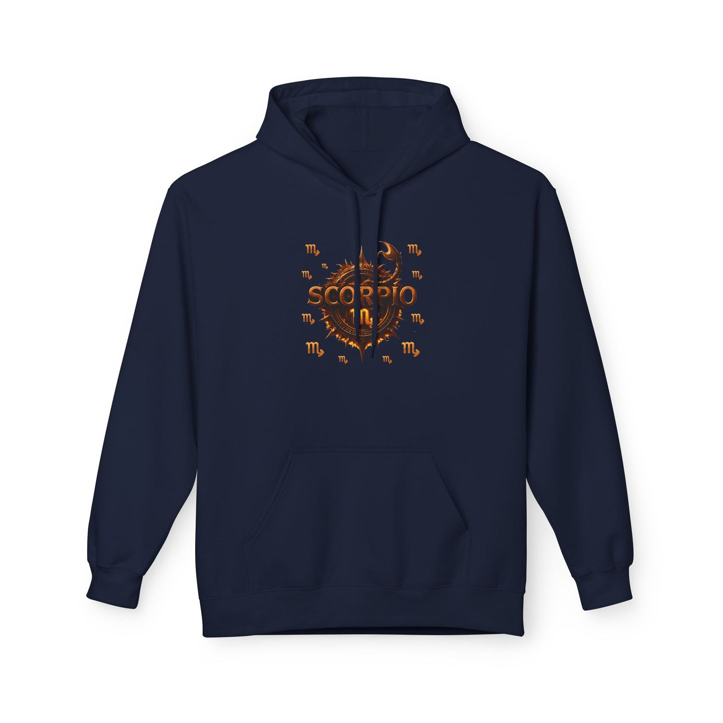 Scorpio Hoodie — Zodiac Scorpion Graphic with 'Scorpio Nutrition Facts' Back Print