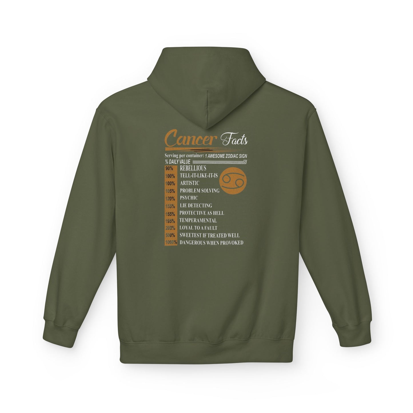 Hoodie - Cancer Astrological Logo Streetwear Pullover