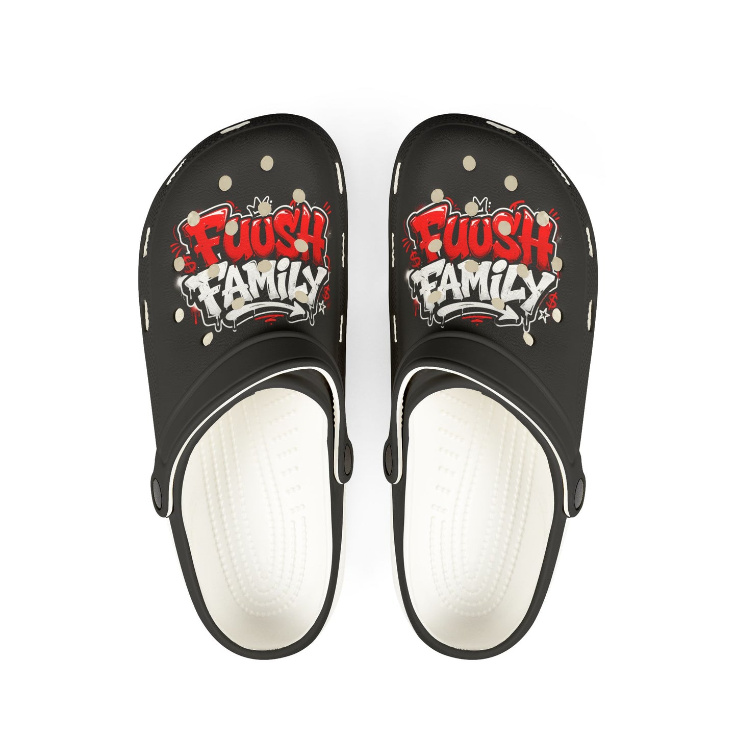Graffiti 'Fuush Family' EVA Foam Clogs
