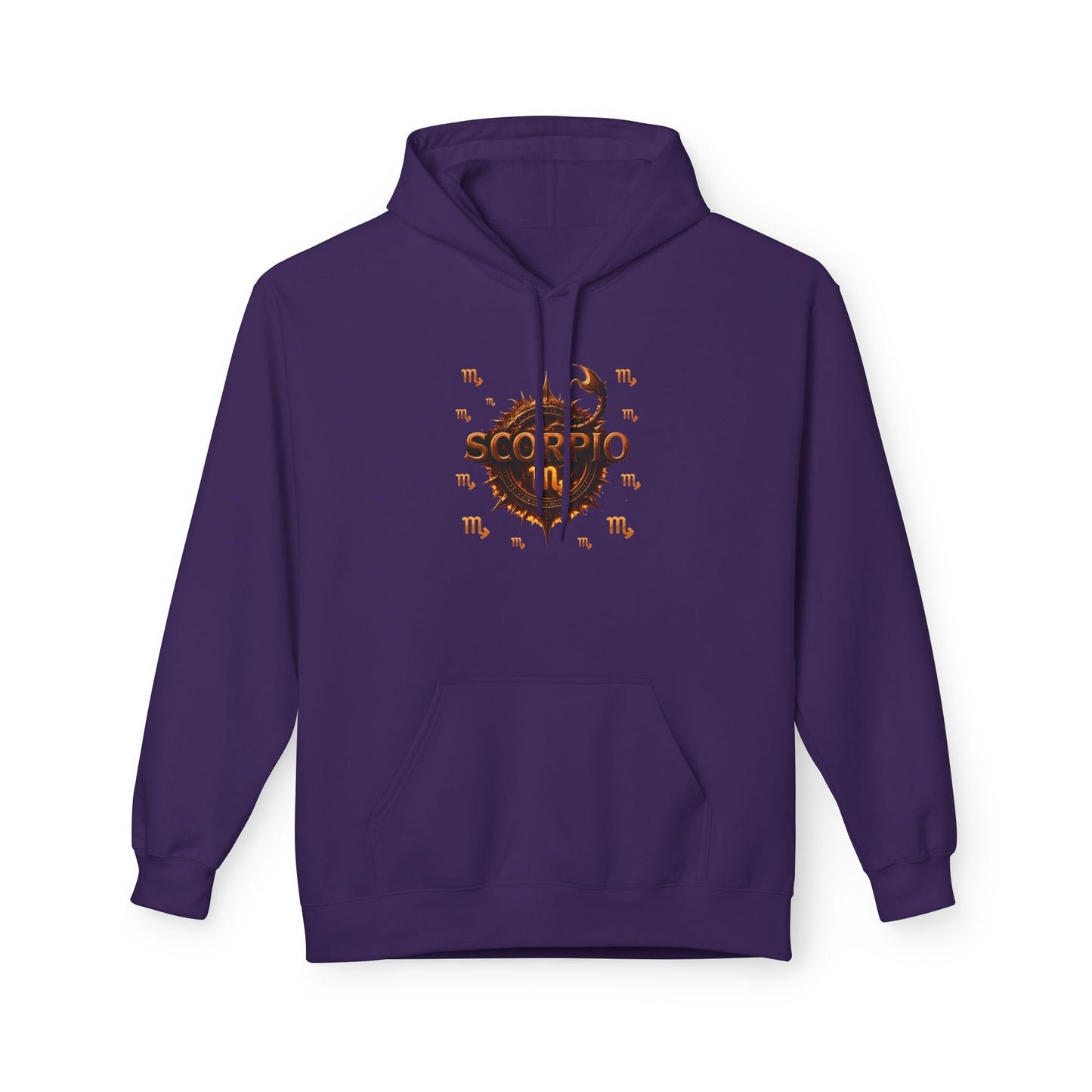 Scorpio Hoodie — Zodiac Scorpion Graphic with 'Scorpio Nutrition Facts' Back Print