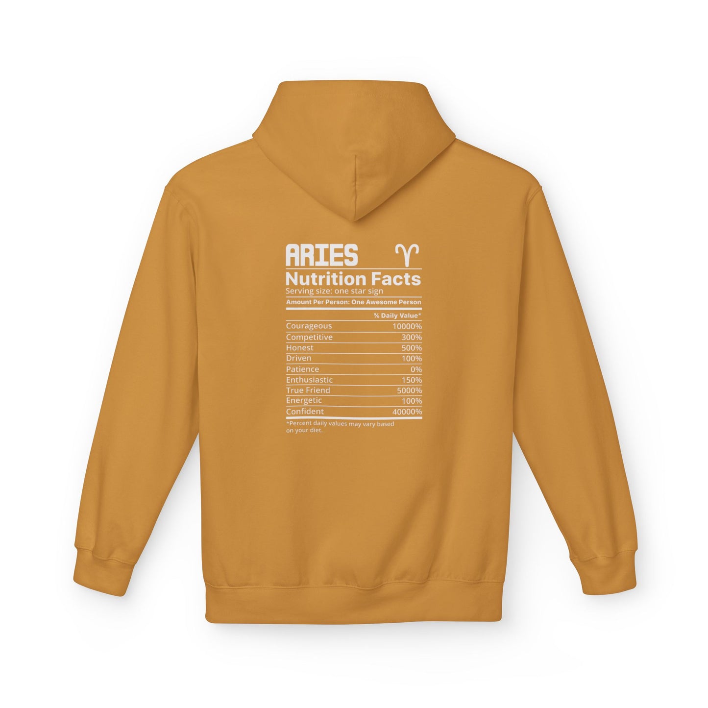 Aries Astrological Hoodie — Vintage Puck Circle Design