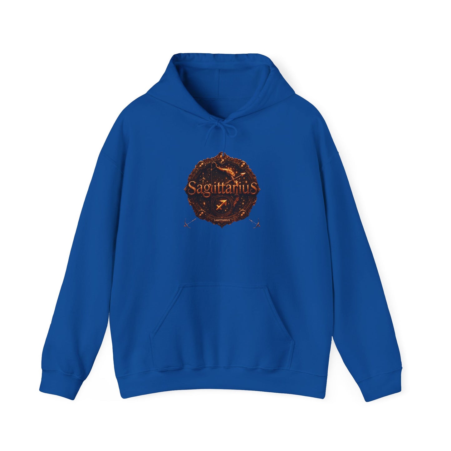 Sagittarius Zodiac Hoodie – Astrology Archer Graphic Sweatshirt with 'Top 10 Traits of Sagittarius' Back Print