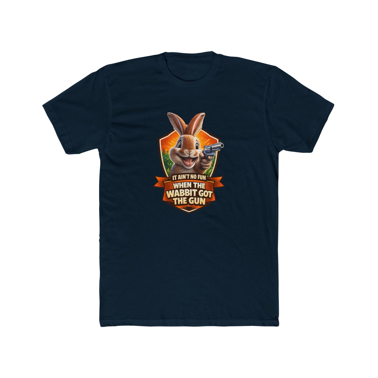 When the Wabbit Got the Gun Tee — Funny Rabbit Graphic T-Shirt