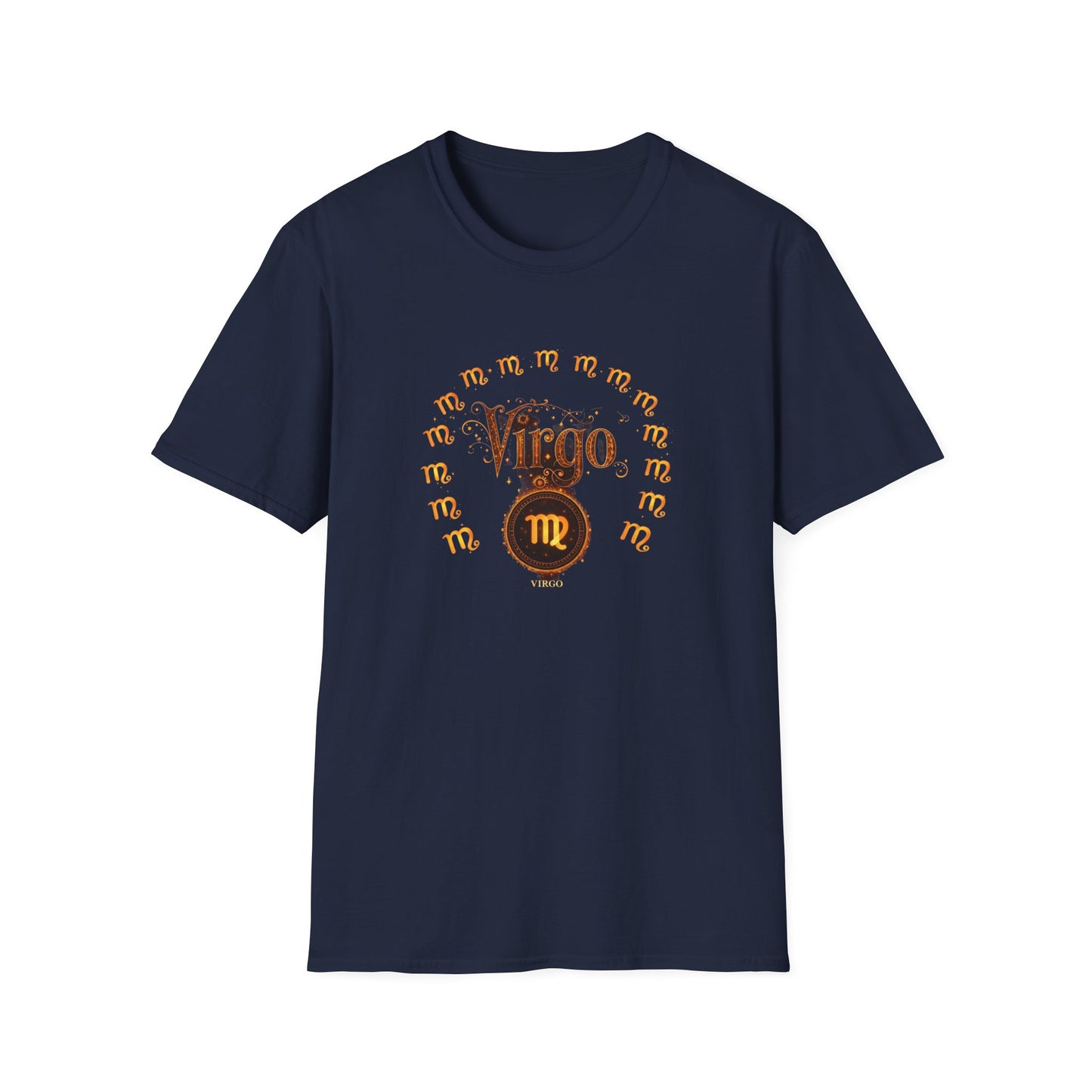 Virgo Zodiac T-Shirt — Vintage Astrology Tee with Virgo Traits (Constellation Back)