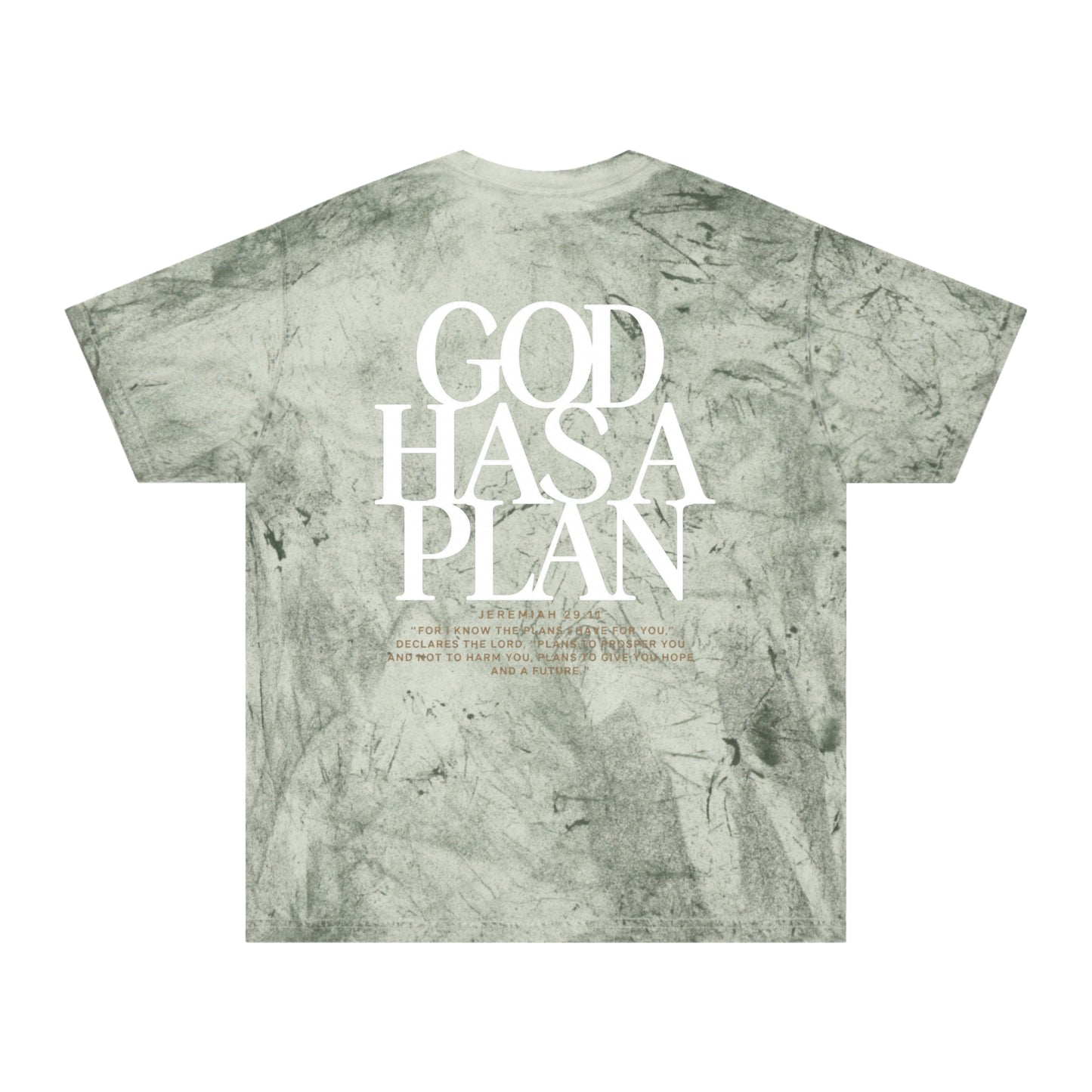 God Has a Plan Tie-Dye T-Shirt