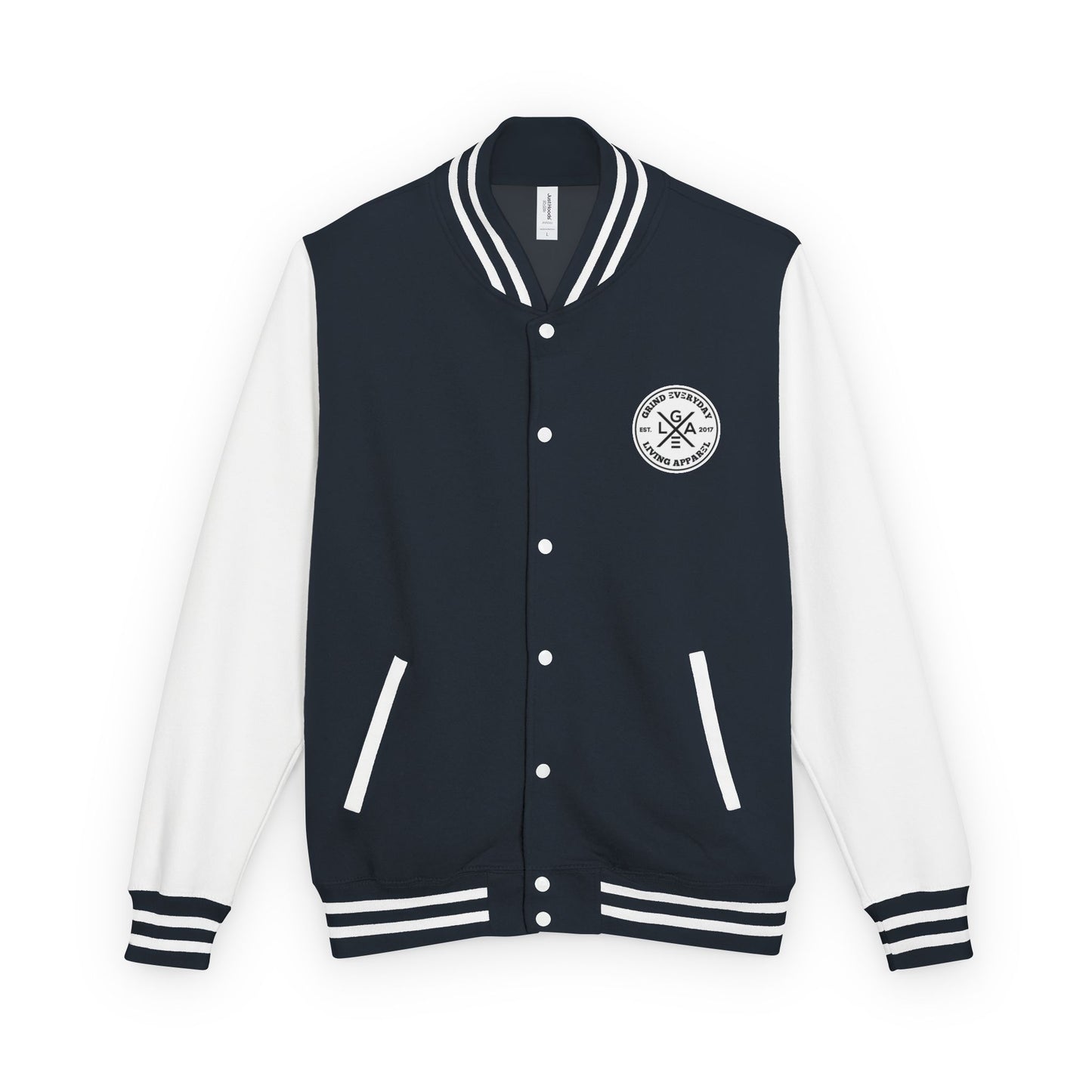 Letterman Jacket — "I Just Need Enough Money" Graphic Varsity Jacket