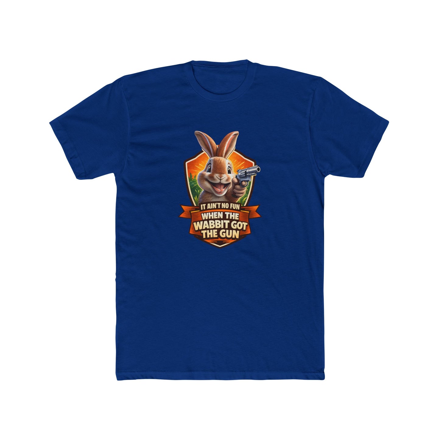 When the Wabbit Got the Gun Tee — Funny Rabbit Graphic T-Shirt