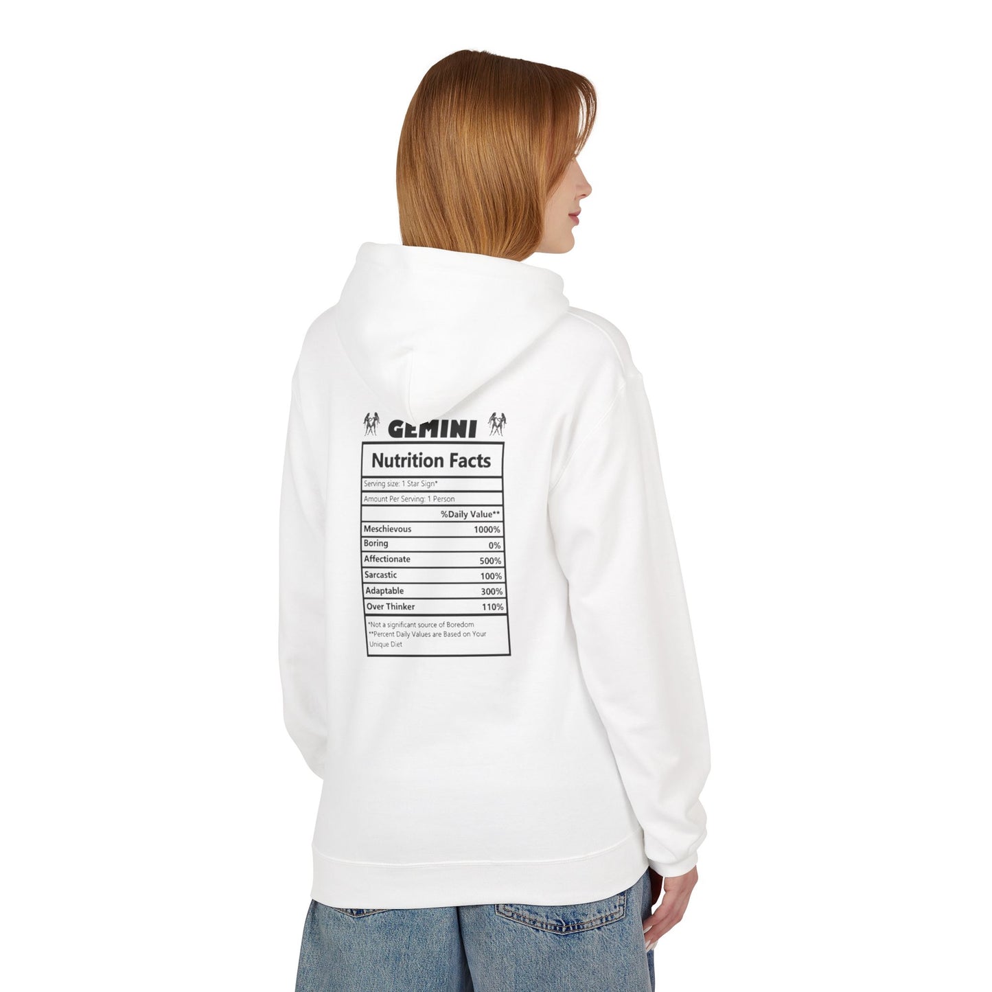 Gemini Zodiac Hoodie — Minimal Astrological Sign Sweatshirt