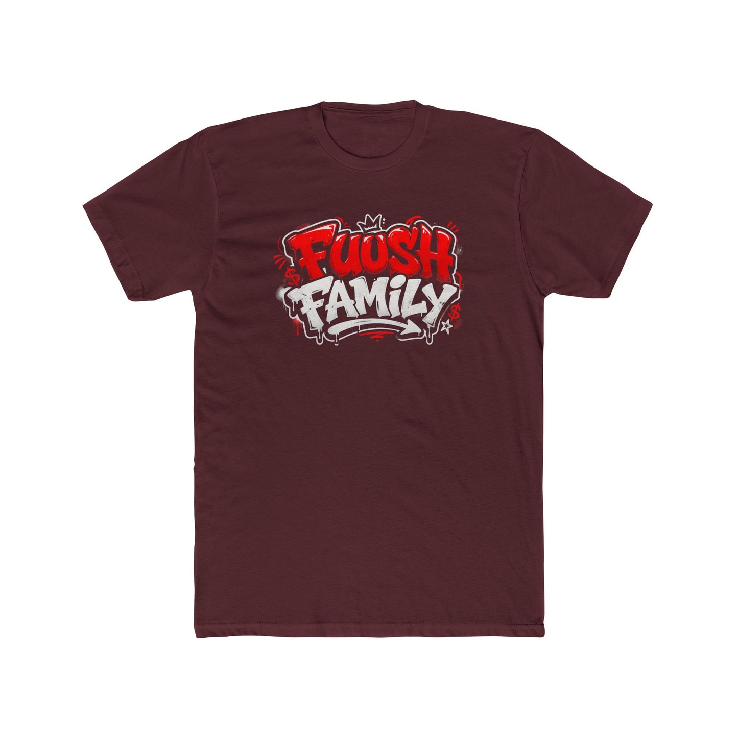 Fuush Family Graphic Tee — Retro Streetwear Crewneck for Fans & Family