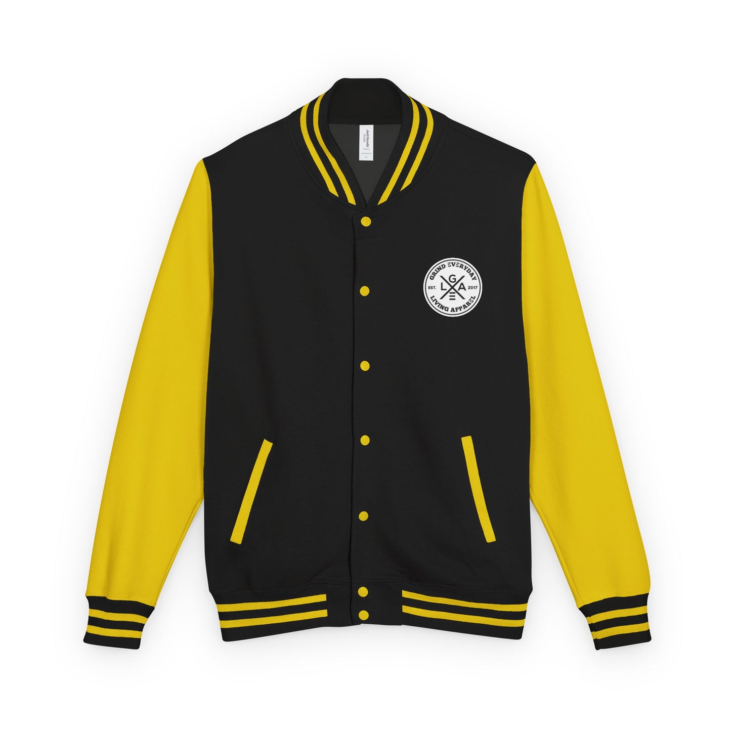 Letterman Jacket — "I Just Need Enough Money" Graphic Varsity Jacket