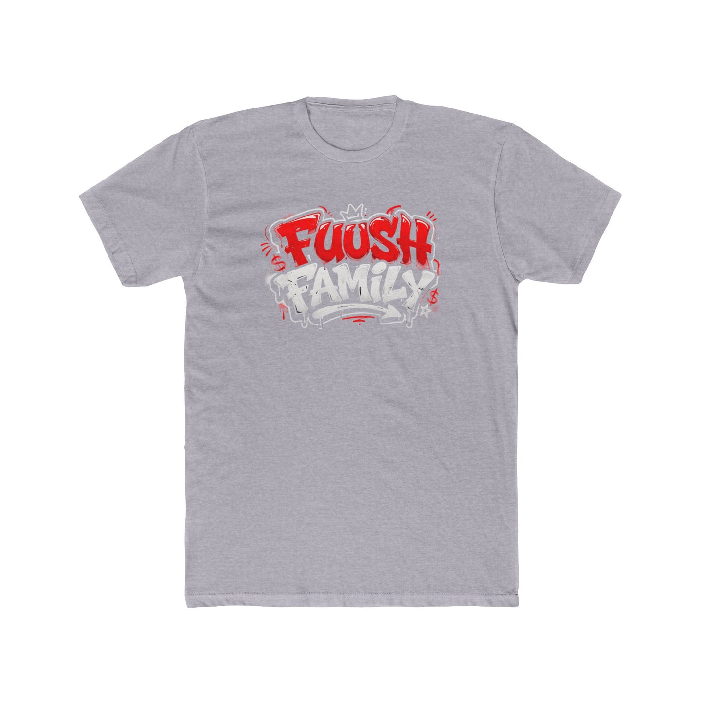 Fuush Family Graphic Tee — Retro Streetwear Crewneck for Fans & Family