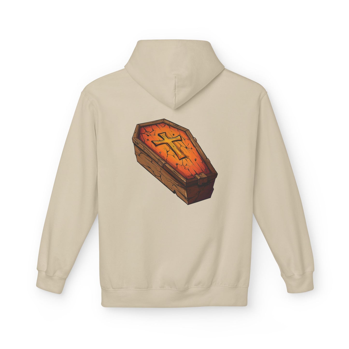 Taser Logo Hoodie — Vintage Yellow Graphic Midweight Pullover