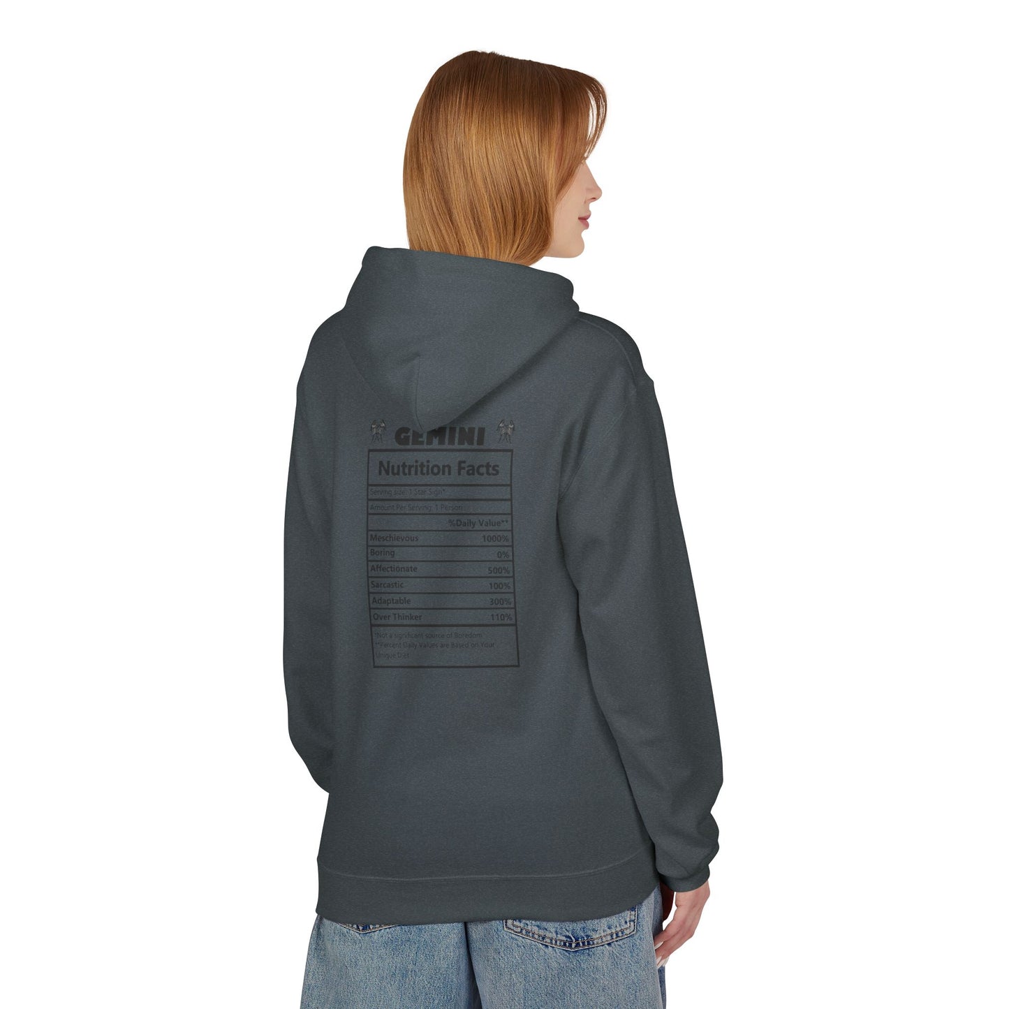 Gemini Zodiac Hoodie — Minimal Astrological Sign Sweatshirt