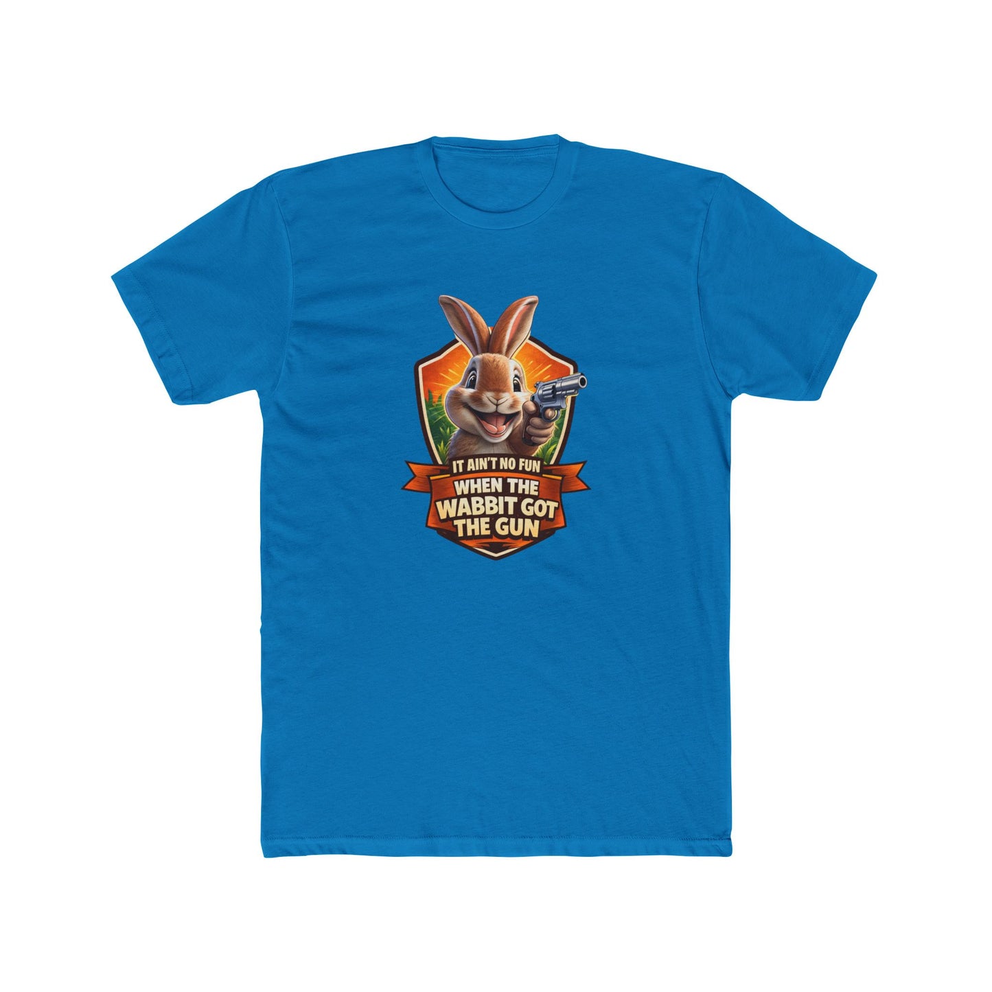 When the Wabbit Got the Gun Tee — Funny Rabbit Graphic T-Shirt