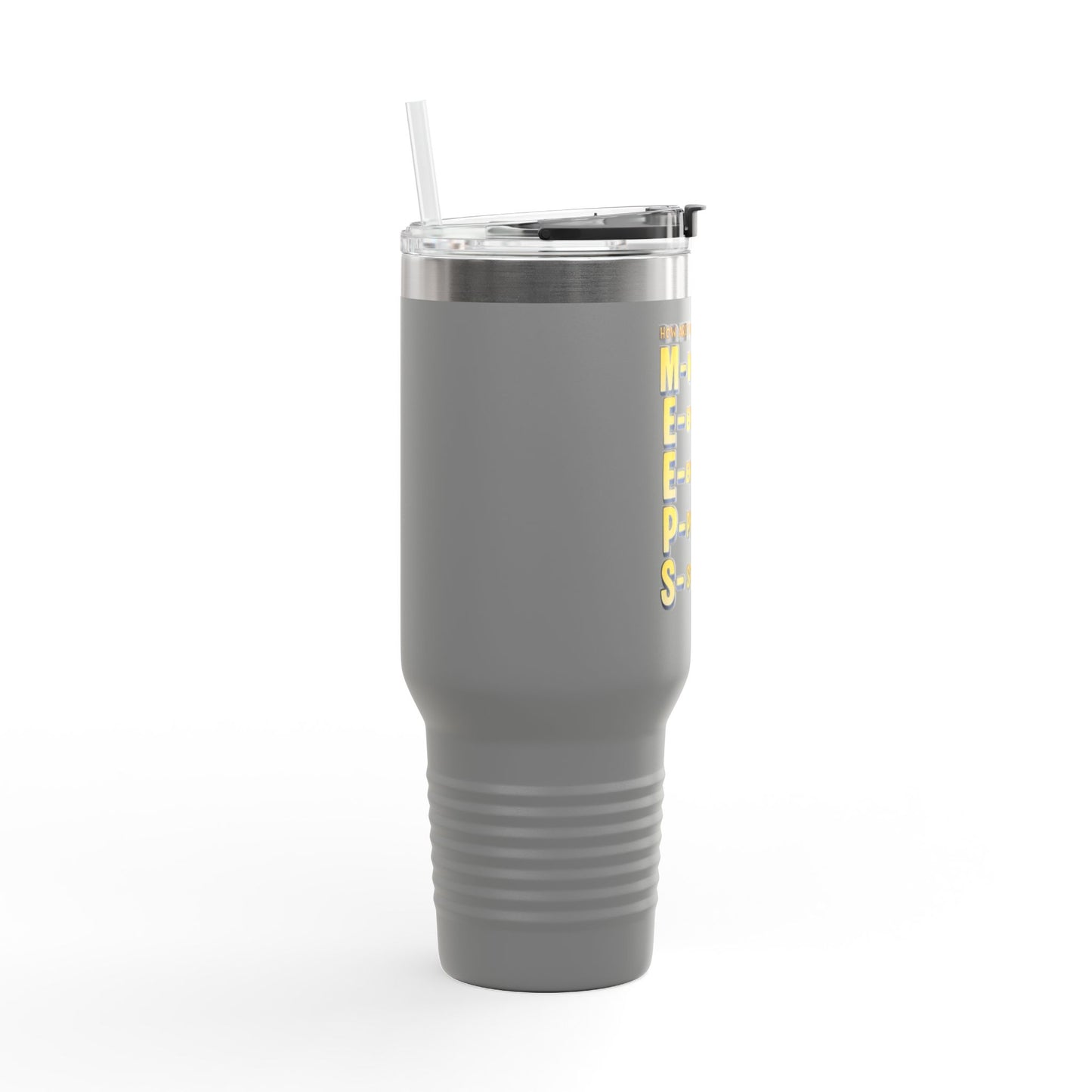 M.E.E.P.S. Insulated 40oz Travel Mug — Mental, Emotional, Energy, Physical, Spiritual Support
