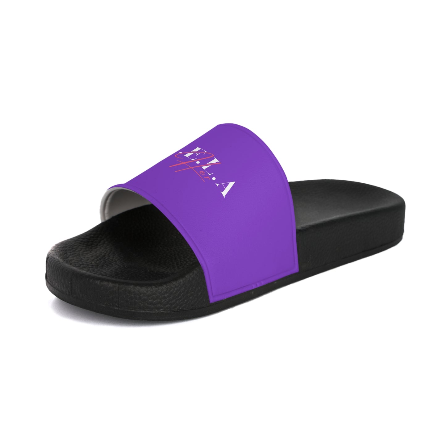Slide Sandals — 'G.E.L.A' Script Logo Women's Summer Slides